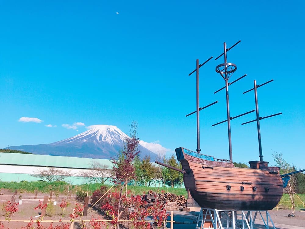 富士山が見えるキャンプ場・アーバンキャンピング朝霧宝山の多目的広場・遊び場